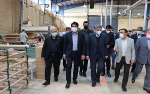 بهره برداري از واحد توليدي مبلمان خانگی و اداری در شهرک صنعتی ملوسجان شهرستان بیضا